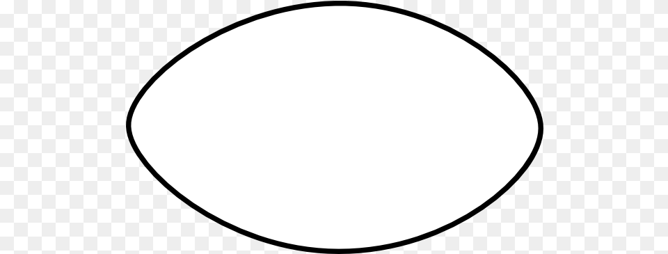 Outline Of A Football Clip Art, Oval, Egg, Food Free Transparent Png