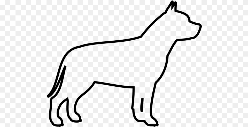 Outline Of A Pitbull, Silhouette, Animal, Cat, Egyptian Cat Free Transparent Png