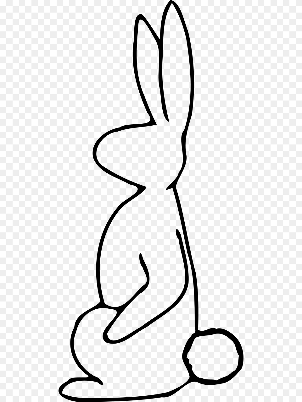 Outline Of An Animal, Gray Png