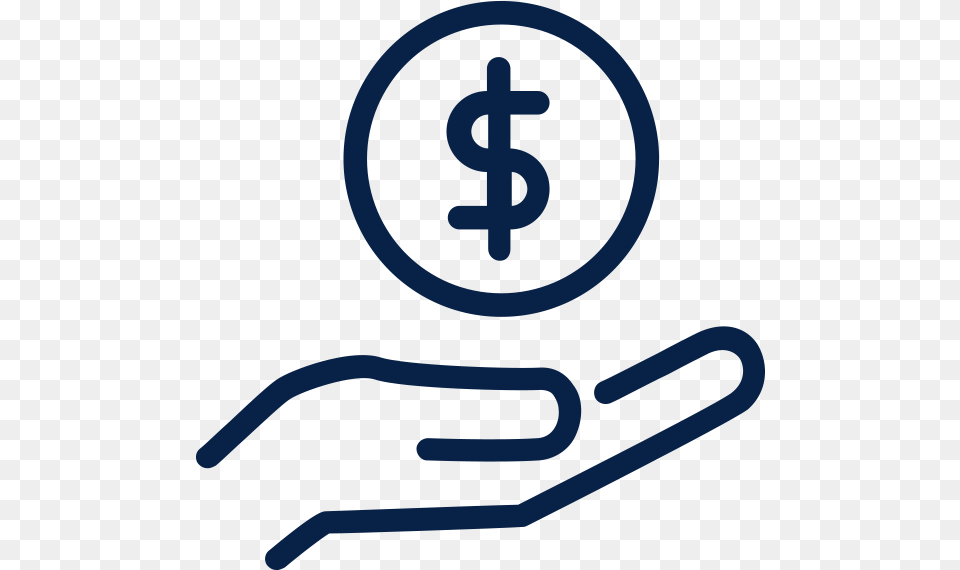 Outline Of Coin Above A Hand Web Cam Icon, Smoke Pipe Png Image