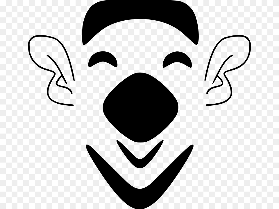 Outline Of Cupcake With Face 13 Buy Clip Art Laughing Face, Gray Free Png Download