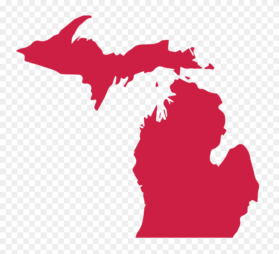 Outline Of Michigan, Chart, Plot, Map, Animal Free Png