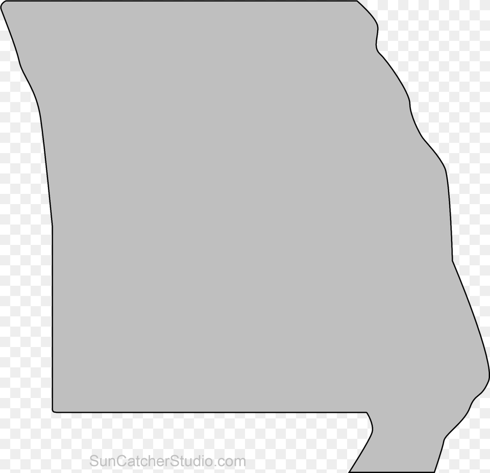 Outline Of Missouri State Shape, Silhouette, Text, Bag Free Png