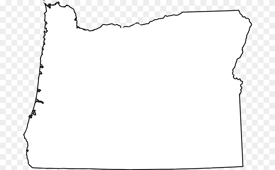 Outline Of Oregon, Silhouette, Text, White Board Png Image