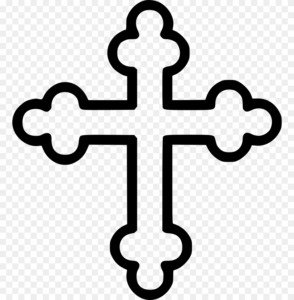 Outline Of Orthodox Cross, Symbol Png