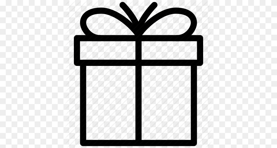 Outline Of Present Clipart, Gift, Architecture, Building Png