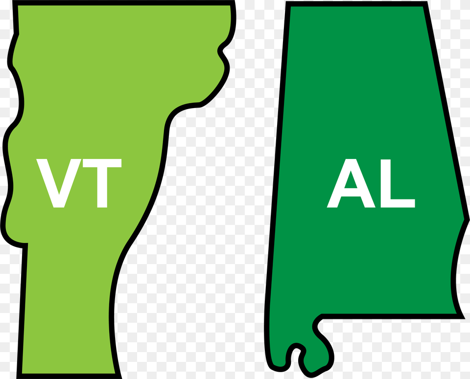 Outline Of Vermont And Alabama Download Imagens De Evento Adiado, Green, Symbol, Text, First Aid Png Image