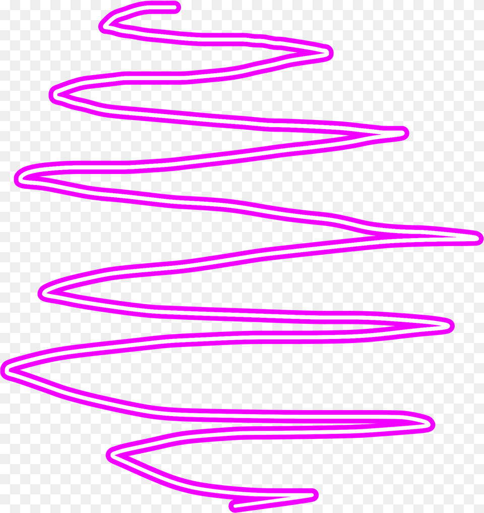 Outline Pink Scribble Icon Sticker By E Parallel, Coil, Light, Neon, Spiral Free Transparent Png