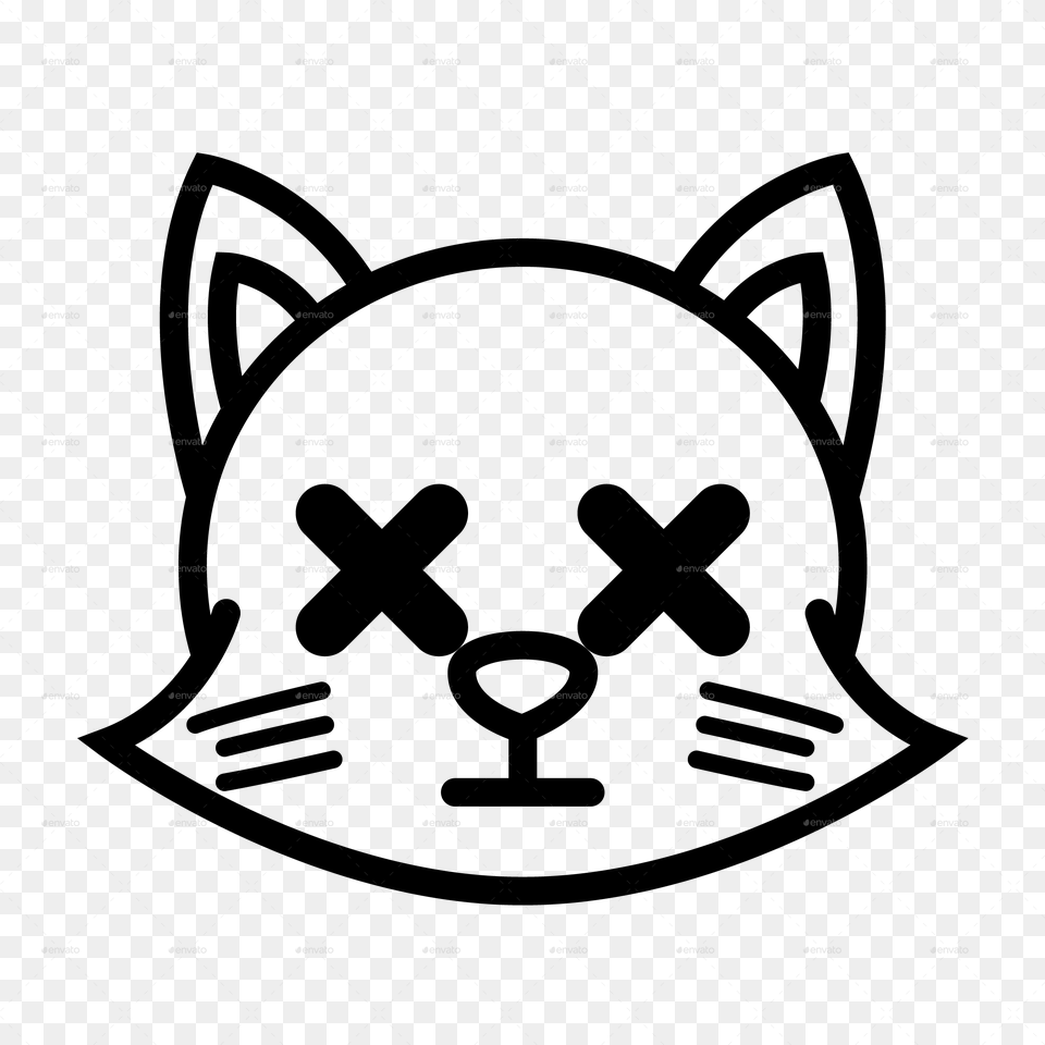 Outline Pngcat Funny Icon 01 Funny Cat Icon, Nature, Night, Outdoors Free Png Download