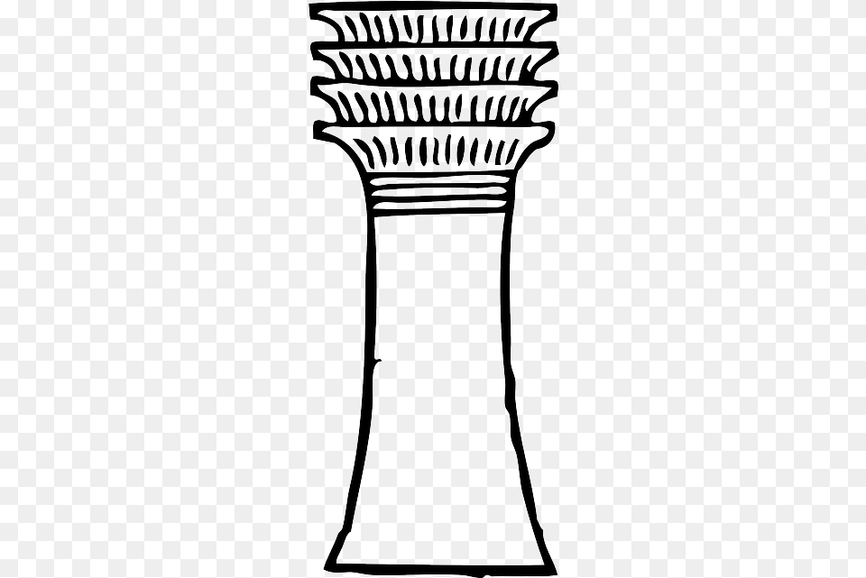 Outline Roman Column Greek Structure Columns Pillar Clip Art, Jar, Gas Pump, Machine, Pump Free Transparent Png