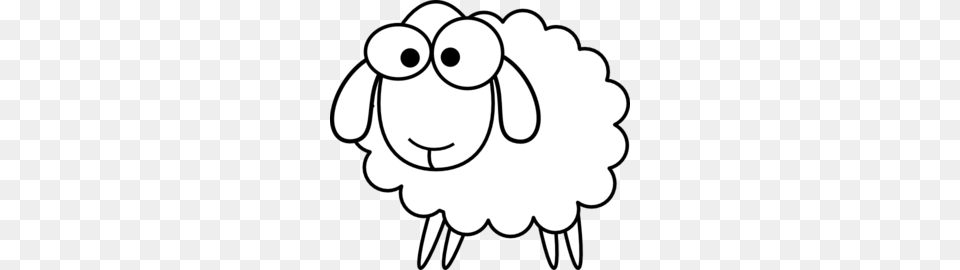 Outline Sheep Clip Art, Livestock, Baby, Person, Stencil Free Transparent Png