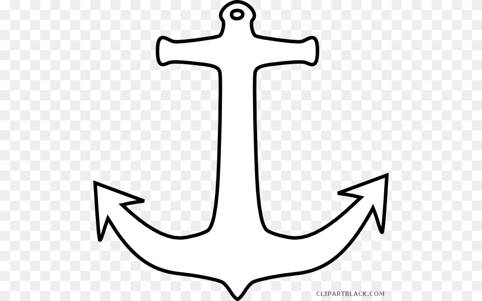 Outline Tools Black Clip Art Outline Anchor, Electronics, Hardware, Hook Free Png Download