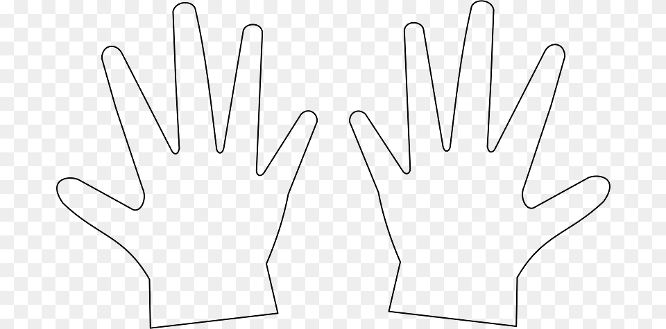 Outlined Hands, Clothing, Glove, Body Part, Hand Free Png