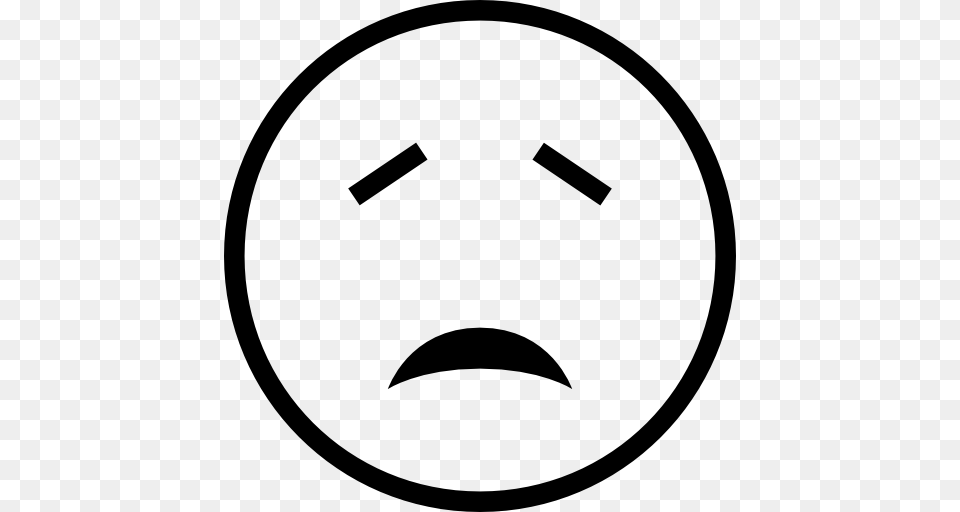 Outlined Symbol Face Outline Sad Faces Interface Haw Emoji, Stencil, Clothing, Hardhat, Helmet Free Transparent Png