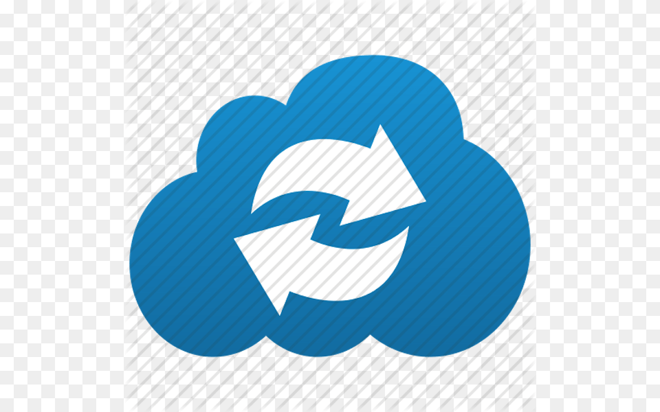 Outlook Amp Google Sync Off With Salesforce Cloud Sync Icon, Recycling Symbol, Symbol, Logo Png