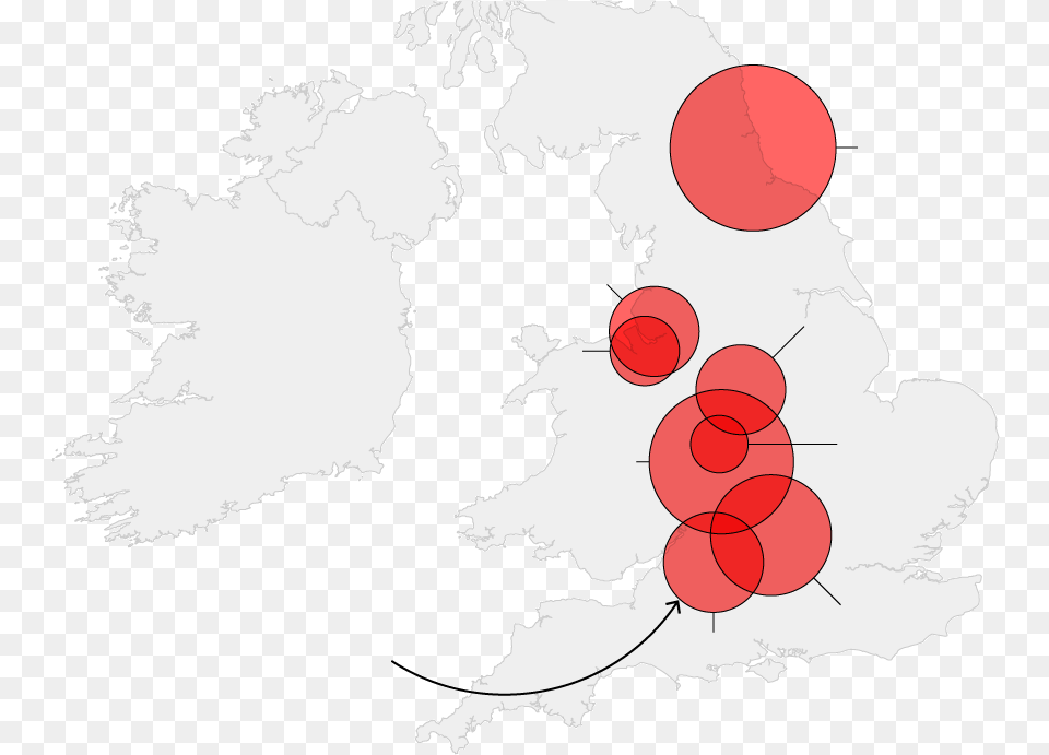 Outlook For U Jobs Darkens As Companies Signal Retrenchment Satellite Image Of The Uk, Chart, Plot, Diagram Free Png