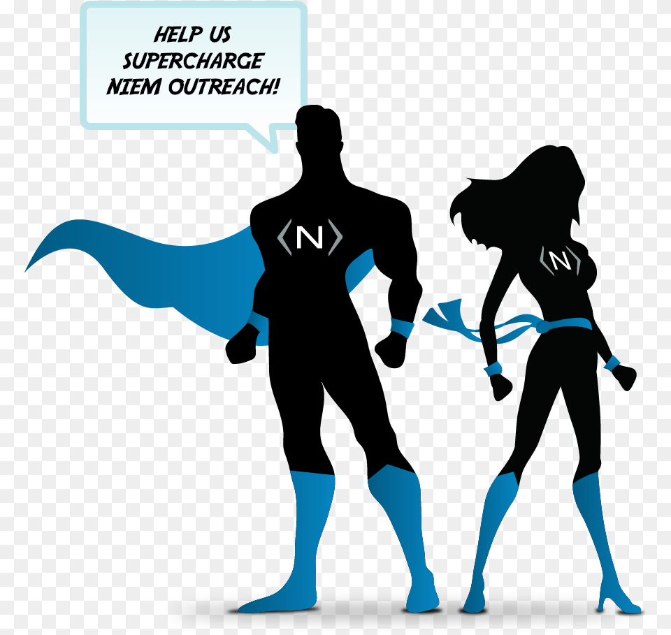 Outreach Resources Niem National Superhero Silhouette Female, Book, Publication, Comics, Baby Free Transparent Png