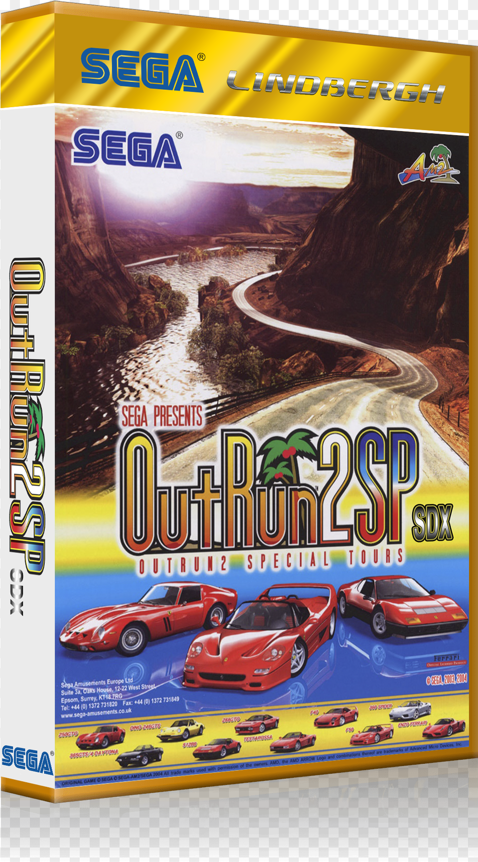 Outrun 2 Sp Sdx 02 Outrun 2 Special Tour Ps2 Playstation, Advertisement, Poster, Car, Vehicle Free Png Download