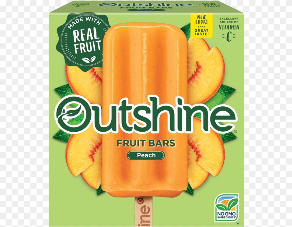 Outshine Peach Fruit Bars Outshine Fruit Bars Coconut, Food, Ice Pop Free Transparent Png