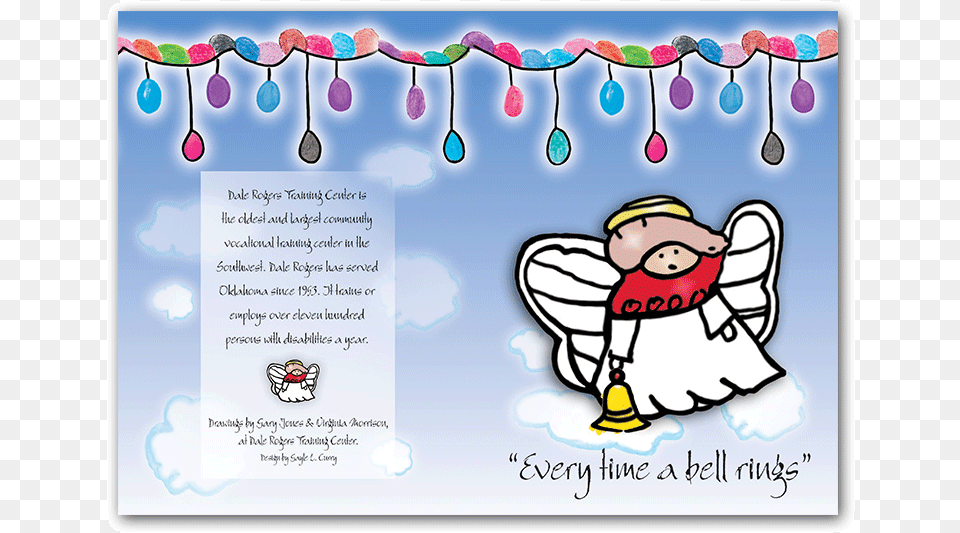 Outside Design Of Angel Holiday Card, Envelope, Greeting Card, Mail, Cutlery Free Png Download