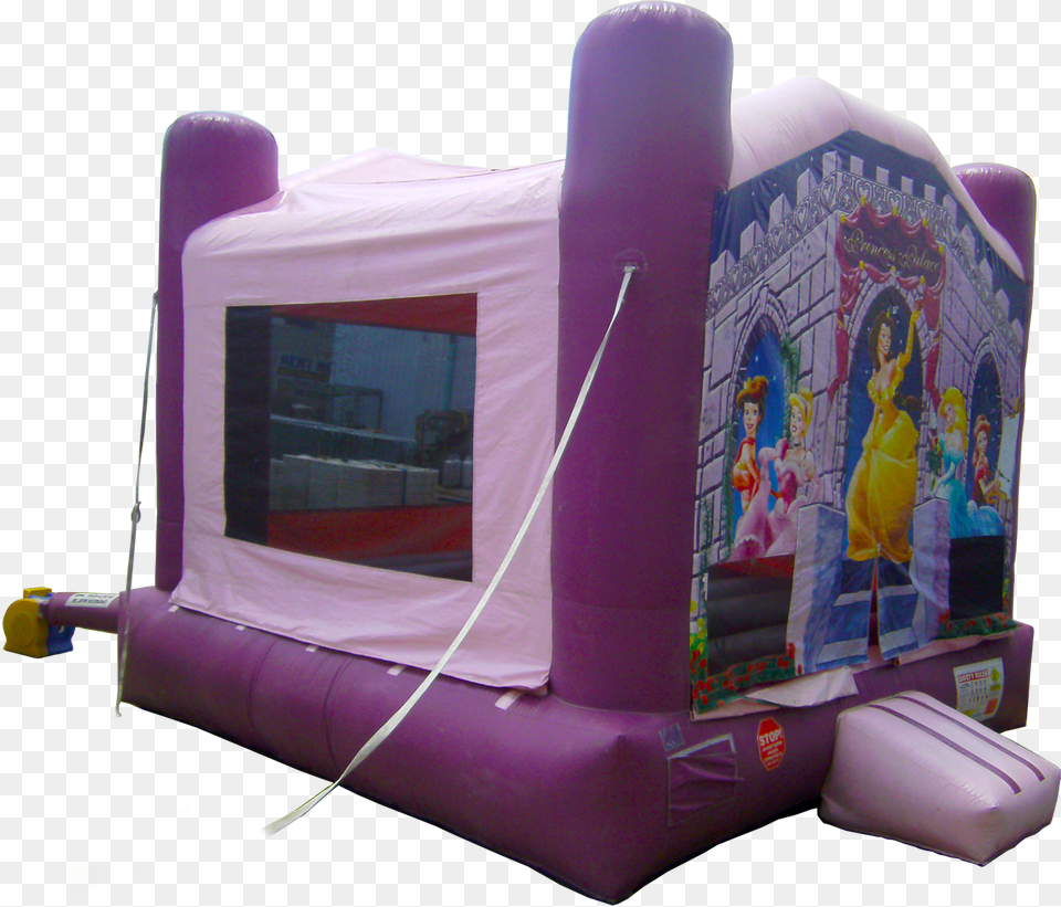Outside View Of The Princess Palace Bounce House, Inflatable, Person, Indoors Png Image