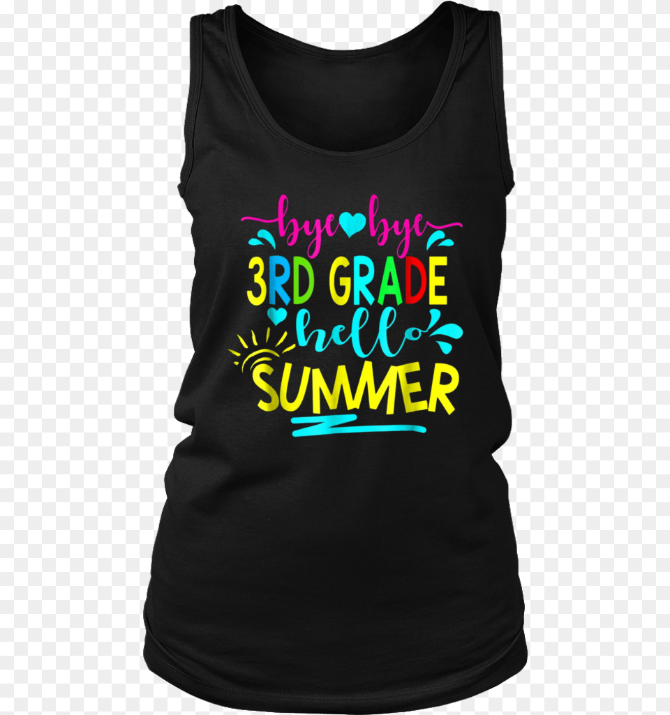 Outta 3rd Grade Hello Summer Funny Shirt For Teachers Active Tank, Clothing, T-shirt, Tank Top, Person Free Png