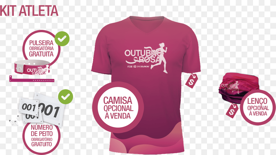 Outubro Rosa, Clothing, Shirt, T-shirt, Tape Free Transparent Png