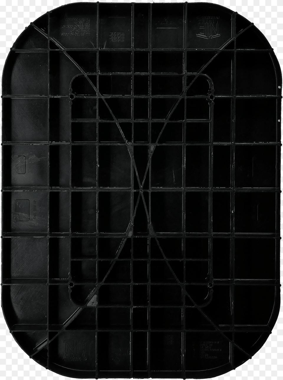 Oval Abs Pier Pad Monochrome, Grille Png