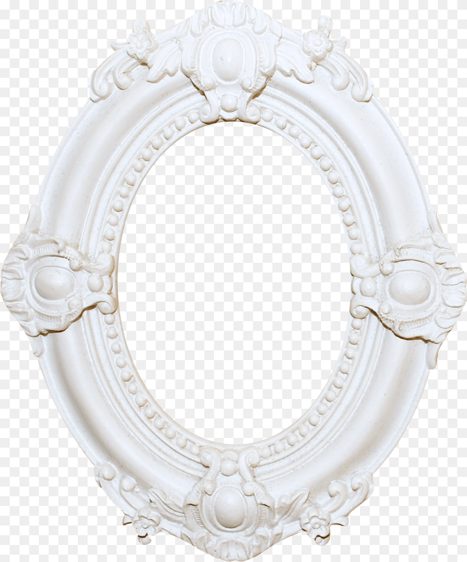 Oval Beautiful White Frame Hq Clipart Circle, Photography, Plate, Mirror Free Png