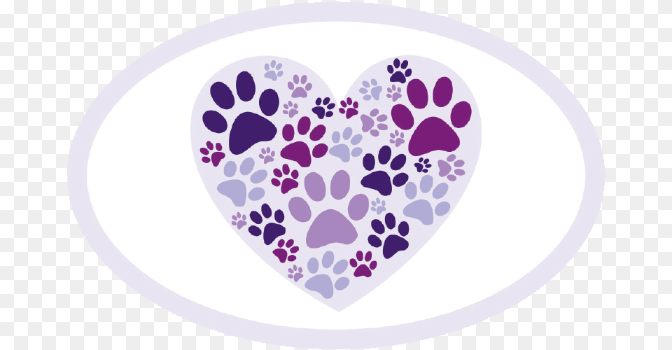 Oval Car Magnet You Left Pawprints On My Heart Svg, Plate, Pattern Png