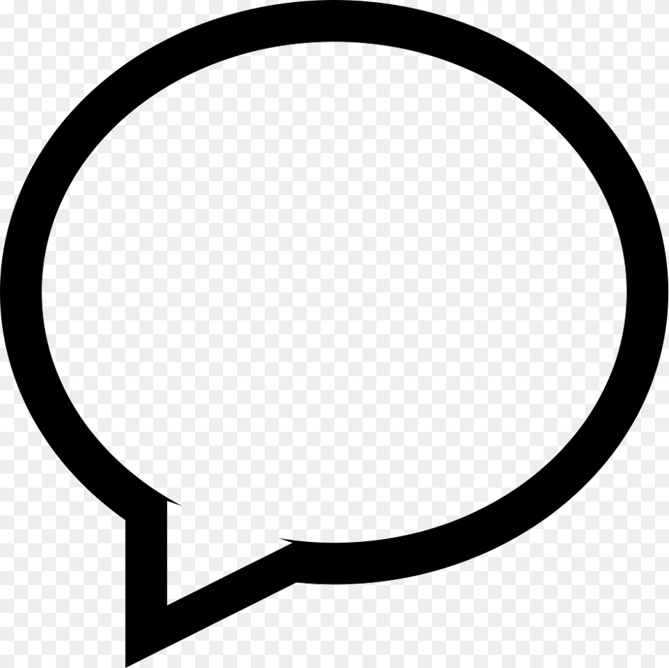 Oval Clipart Balloon Chat Icon Free Png Download
