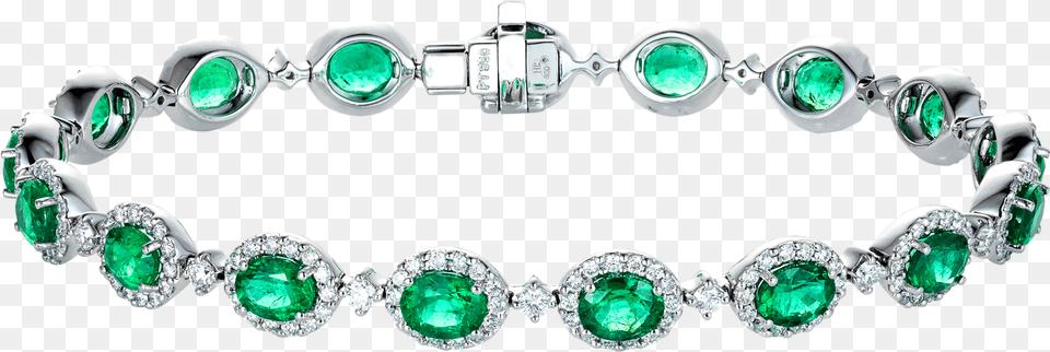 Oval Cut Emerald And Diamond Regal Bracelet Bracelet, Accessories, Gemstone, Jewelry, Necklace Free Png Download