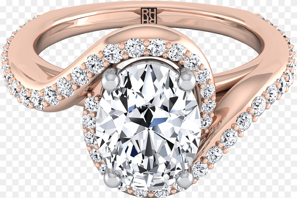 Oval Diamond Pave Wave Design Engagement Ring In 14k Pre Engagement Ring, Accessories, Gemstone, Jewelry, Necklace Png