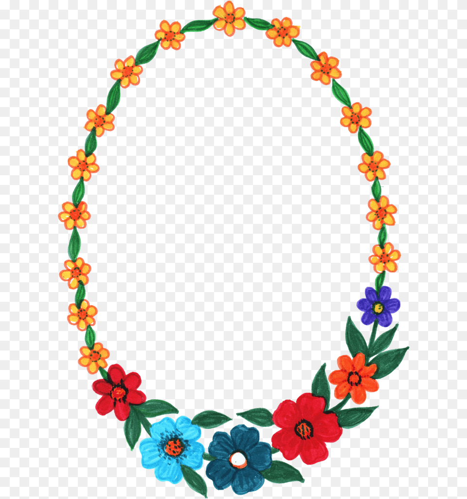 Oval Flower Frame Death Photo Frame Hd, Accessories, Jewelry, Necklace, Plant Free Transparent Png