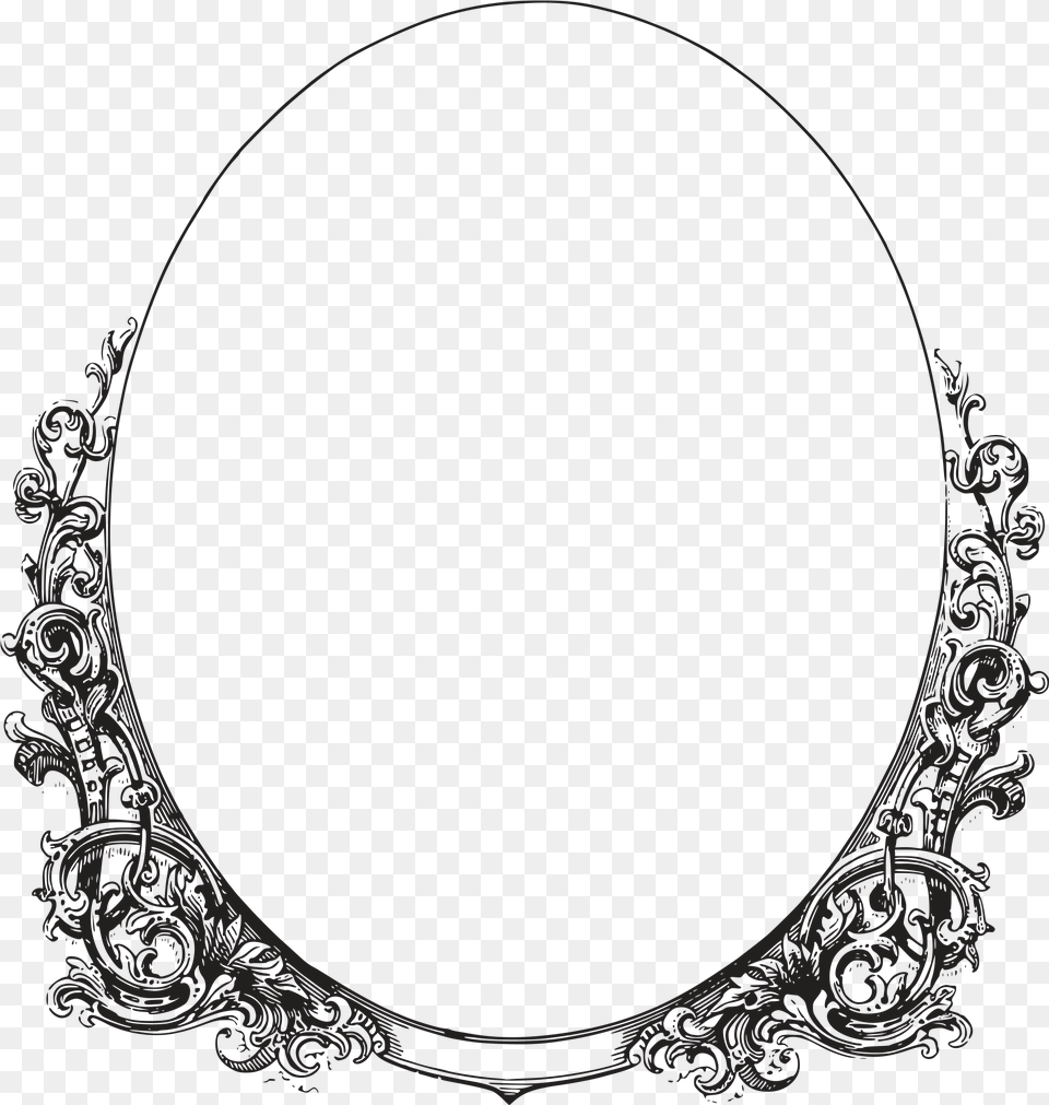 Oval Frame Vector Clipart Vintage Oval Frame Vector Free Png