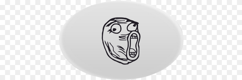 Oval Magnet With Printing Laughing Crazy Sin Fondo Memes, Face, Head, Person, Art Png Image