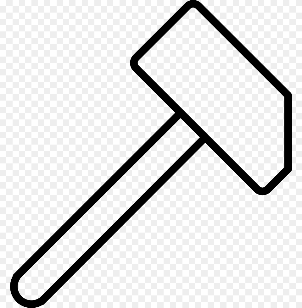 Oval Outline Hammer Shape, Device, Tool, Mallet, Smoke Pipe Free Png