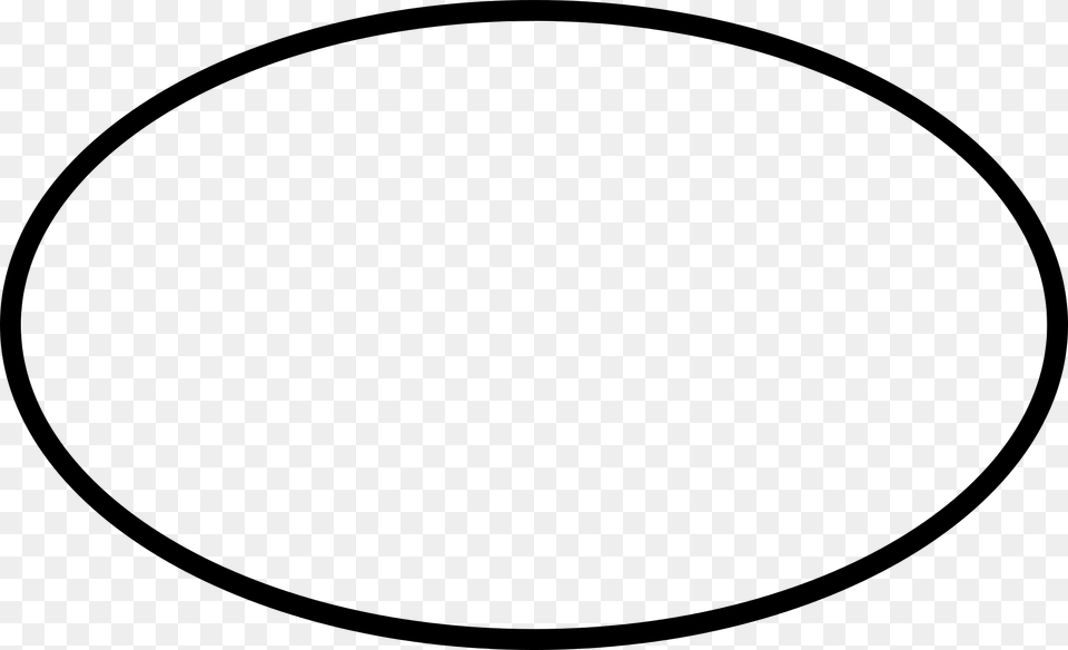Oval Plate Clipart Black And White Oval Clipart, Gray Free Transparent Png