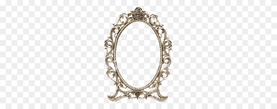 Oval Silver Frame, Photography Free Png