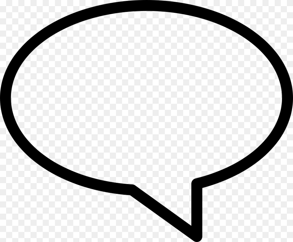 Oval Speech Bubble Icon, Balloon, Racket Png Image