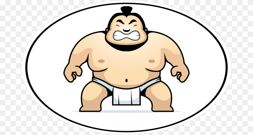 Oval Stickers, Person, Sport, Sumo, Wrestling Free Transparent Png