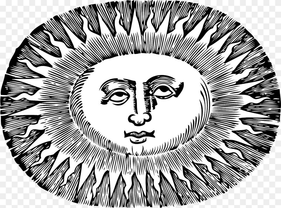 Oval Sun, Art, Person, Face, Head Free Png