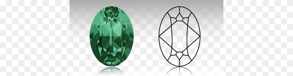 Oval Swarovski 4120 Emerald Foiled, Accessories, Gemstone, Jewelry, Diamond Png