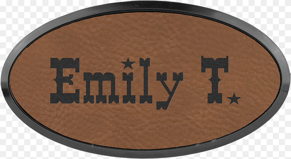 Oval With Border Name Badge With Magnet Western, Face, Head, Person, Machine Free Png Download