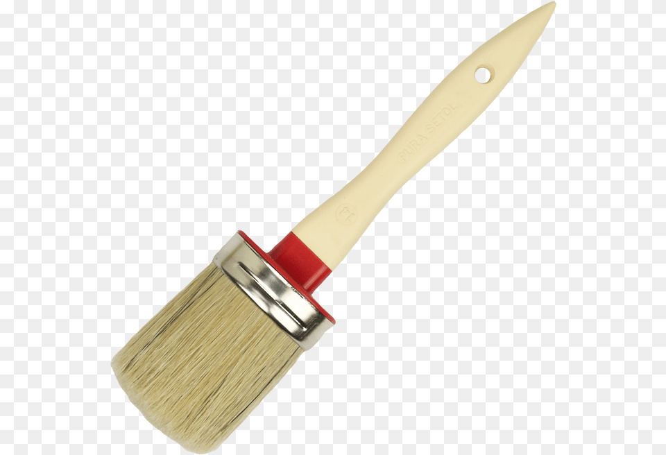 Ovalino Oval Paint Brush White Bristles Paint Brush, Device, Tool, Blade, Knife Free Transparent Png