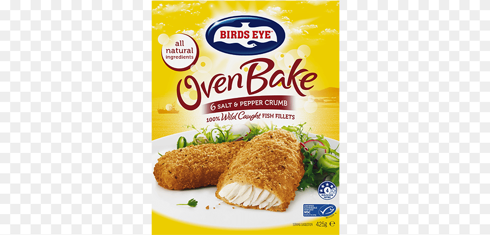 Oven Bake Fish Fillets Birds Eye Crumbed Fish, Advertisement, Food, Fried Chicken, Lunch Free Png