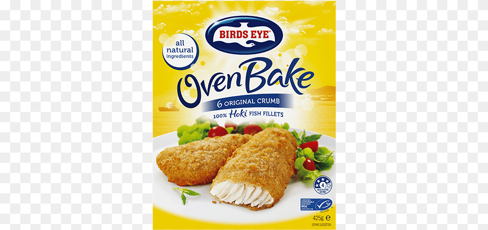 Oven Bake Original Birds Eye Crumbed Fish, Food, Fried Chicken, Lunch, Meal Free Transparent Png