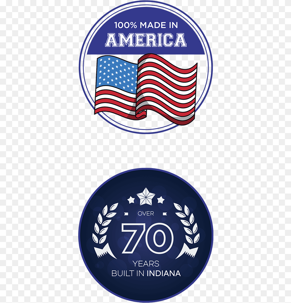 Over 70 Years Built In Indiana Flag Of The United States, American Flag Free Transparent Png