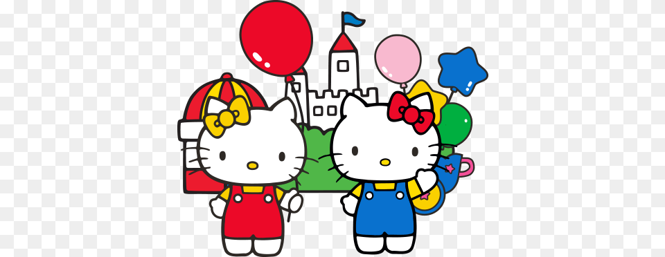 Over Happy Birthday Hello Kitty Meme Cliparts Happy Birthday, Balloon, Baby, Person Free Transparent Png