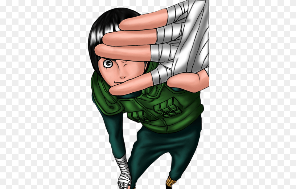 Over The Coming Weeks Guy Tried A Number Of His Own Rock Lee, Book, Comics, Publication, Adult Png Image